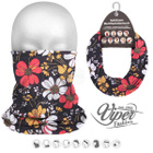 Viper Fashion 9in1 Mikrokuitukangas Putkihuivi, kukat *UUSI* - pikkukuva 1