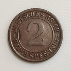 Saksa 2 Pfennig 1925F - pikkukuva 1