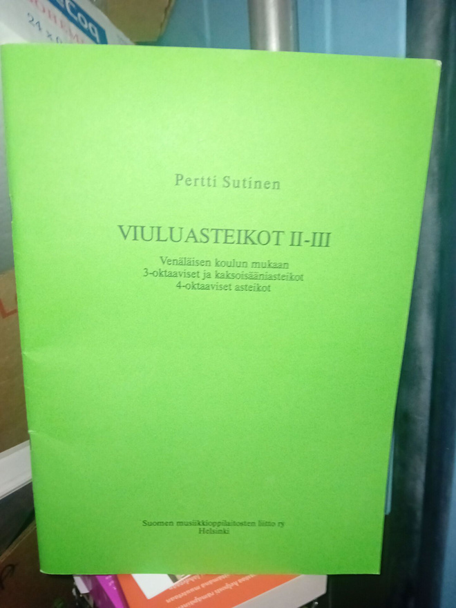 Sutinen  : Viuluasteikot II-III ( SIS POSTIKULU )