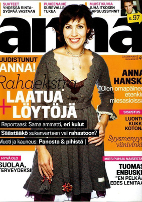 Anna n:o 40 2008 Anna Hanski  & Anja Pohjola. Tuomas Enbuske