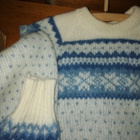Norjalainen villapusero Norway wool koko M 100% villaa va si - pikkukuva 1