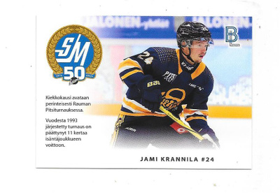 2024-25 BlueLine MatchCard #3/6 Jami Krannila Lukko