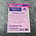Olli Juolevi 2020-21 OPC Platinum Red Rainbow Auto - pikkukuva 2