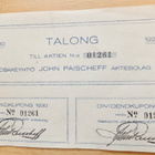 VANHA Osakekirja John Paischeff Oy 1914 + Talonki - pikkukuva 3