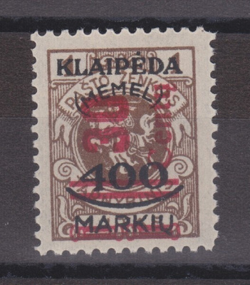 Saksa Reich memel Mi 232 postituoreena Mi hinta 80€