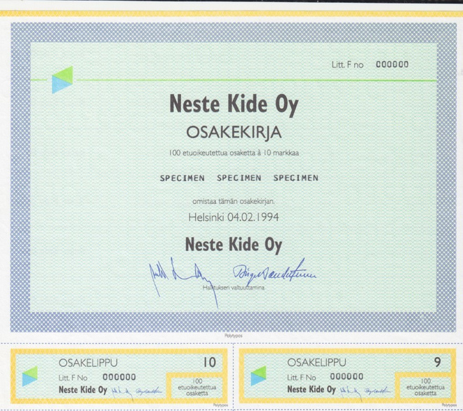 OKK 1994 Neste Kide Oy spec pörssi, Helsinki (Neste)