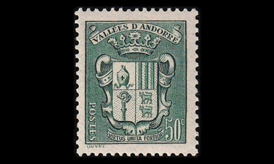 Andorra Fr 85 ** Vaakuna 50 C (1942)