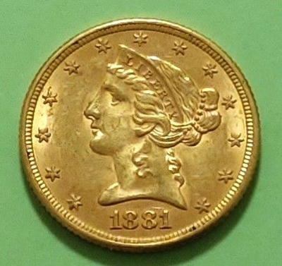 USA 5 Dollars 1881