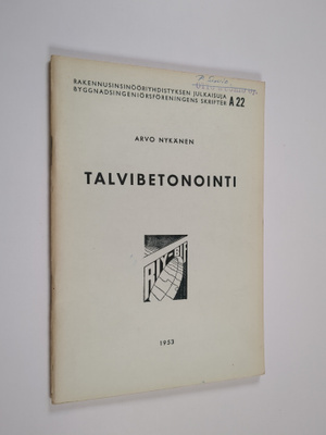 Arvo Nykänen : Talvibetonointi 1953