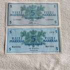5 markan setelit 1963 vuodelta kaksi eri versiota - pikkukuva 1