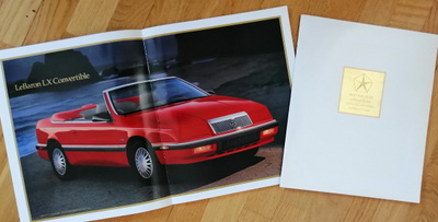 1991 Chrysler Le Baron PRESTIGE esite - 34 sivua - KUIN UUSI