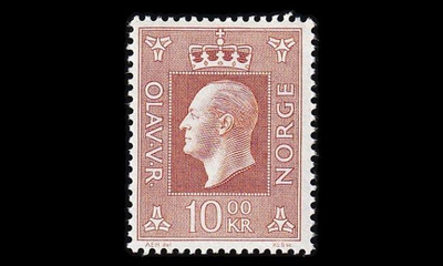 Norja 592hp ** Olav V 10 kr Harrison (1969)