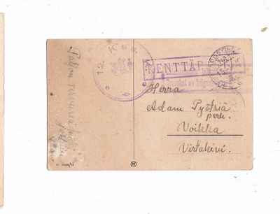 VANHA Kenttäposti Kortti 12. Kss. K. 1940 Talvisota