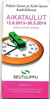 AIKATAULUT 2013-2014 POHJOIS- JA KESKI-SAVON KAUKOLIIKENNE