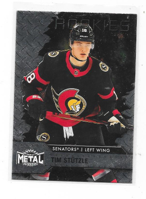 2020-21 Metal Universe Rookies #140 Tim Stützle , Ottawa RC