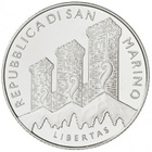 SAN MARINO 2022 8,88 € Rahasarja Sis. 5 € hopea raha - pikkukuva 3
