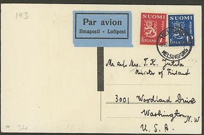M30 1947 lentopainotuote USAhan