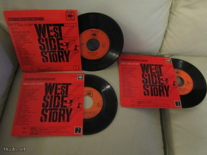 West Side Story 3x7" EP 1962 VOL 1 2 3