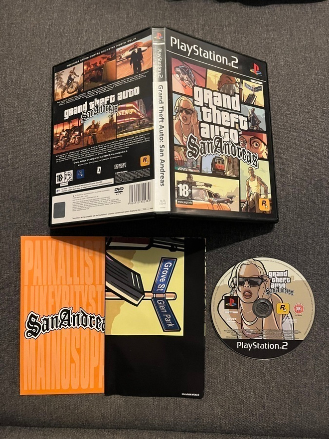 Grand Theft Auto - San Andreas PS2 (Suomijulkaisu)