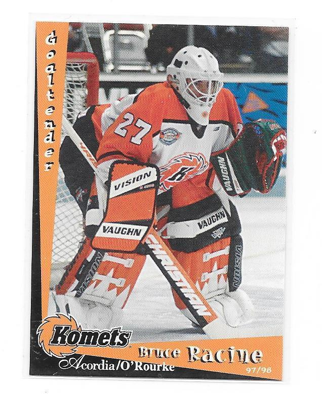 98-99 Forth Wayne Komets #27 Bruce Racine ex- Ilves Lukko MV