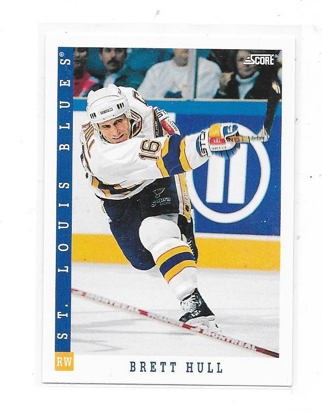 1993-94 Score #335 Brett Hull  St Louis Blues