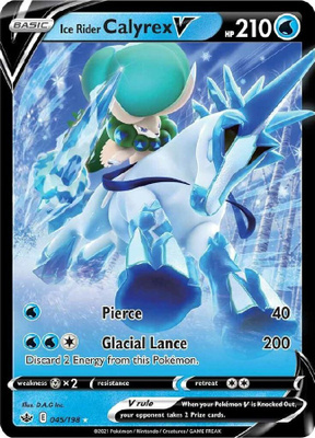 Ice Rider Calyrex V 045/198 - Chilling Reign - NM/M