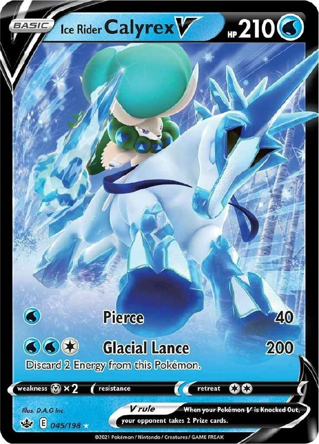 Ice Rider Calyrex V 045/198 - Chilling Reign - NM/M