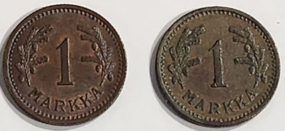 Suomi 1 Markka X2 1942 ja 1943