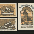 Saksa Notgeld 10, 25, 50 Pfg, Rehna 1922 - pikkukuva 1