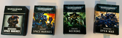 WK40K: Space Marines + Necrons Data Cards + Open War