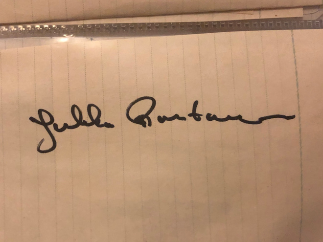 Jukka Rantanen nimikirjoitus paperilla