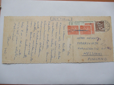 1960 Tanska lunastuskortti Hkiin