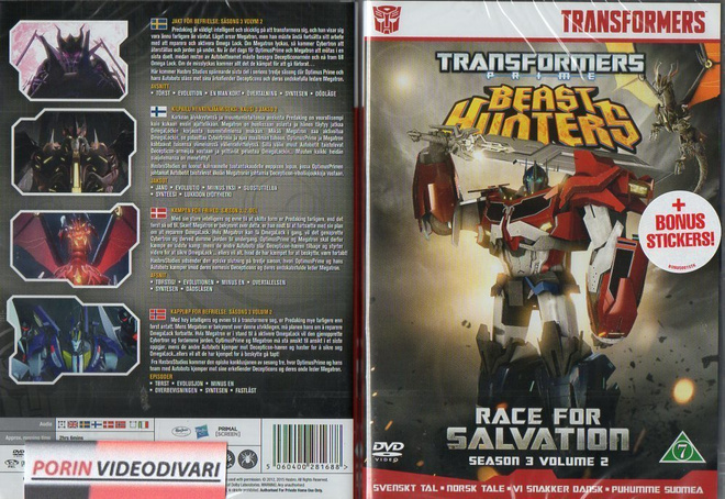 Transformers Prime Beast Hunters 3 Season Vol 2	(79 615)	UUS