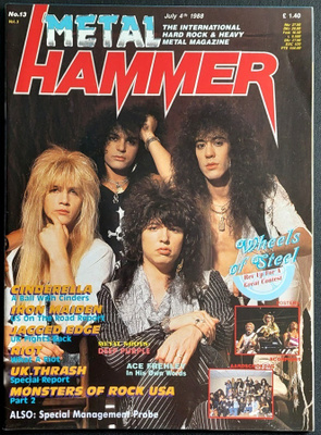 Metal Hammer 1988 : Iron Maiden , Cinderella , Scorpions