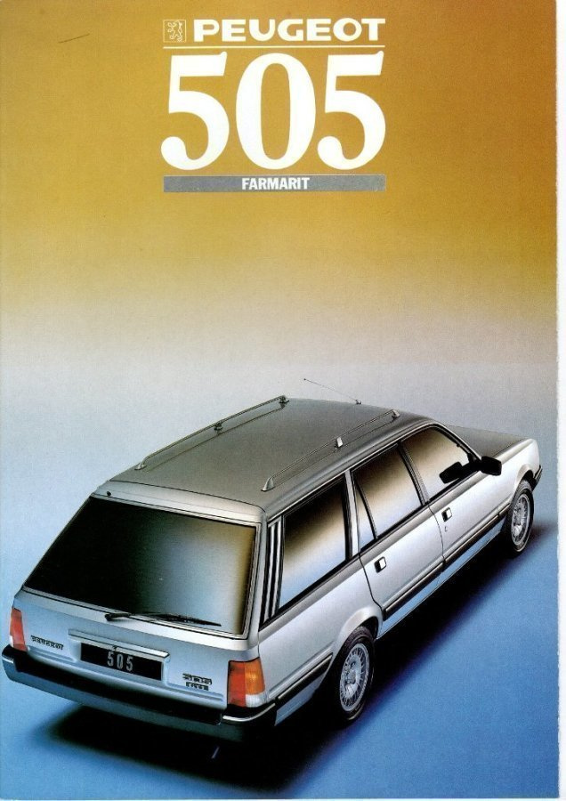 Peugeot 505 Farmari -esite, 1988