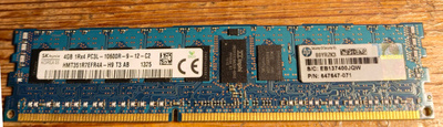 4GB DDR3 ecc reg 2kpl