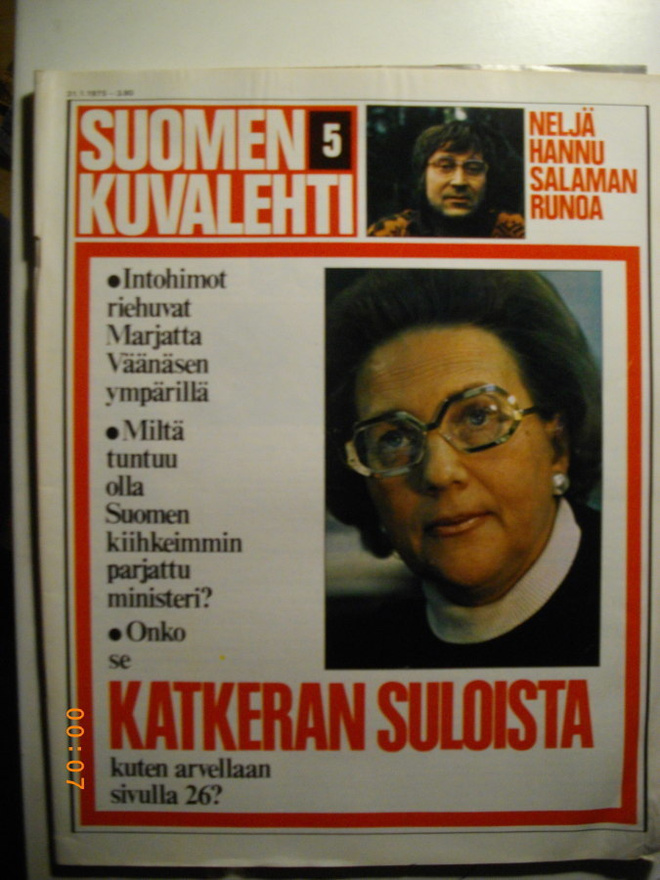 Suomen Kuvalehti Nro 5/1975 (27.1)