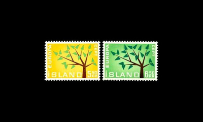 Islanti 364-5 ** Europa (1962)