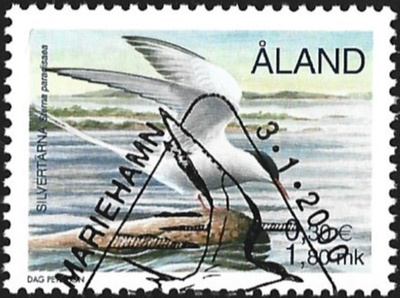 Åland 2000 Lintuja 1,80 mk EP alareuna LOISTO LaPe 168