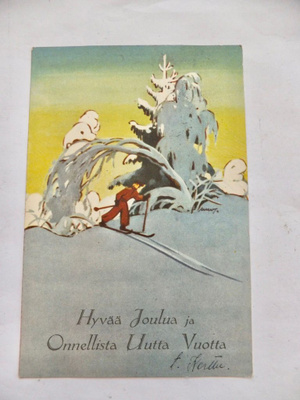 VANHA Postikortti Martta Wendelin 1936