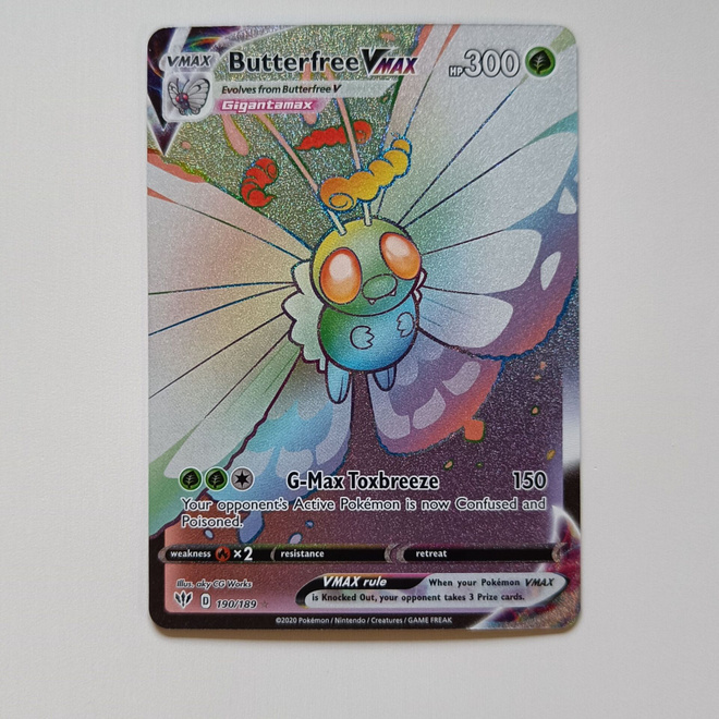 Pokemon kortti Butterfree Vmax 190/189