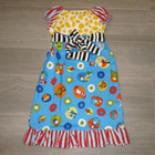 Dr Seuss mekko sirkus juhlamekko 8v, käsityötä, UUSI! - pikkukuva 3