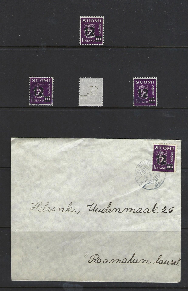 # 22942 # M-30 12/10mk - Postilähetys ja merkkejä