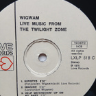 Wigwam : Live Music From The Twilight Zone. 2-LP. - pikkukuva 4