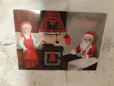 Joulu kortti,kulkematon.
