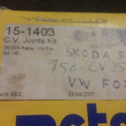 Skoda Fabia, VW Fox Vetonivelen suojakumi 15-1403 Matelli - pikkukuva 1