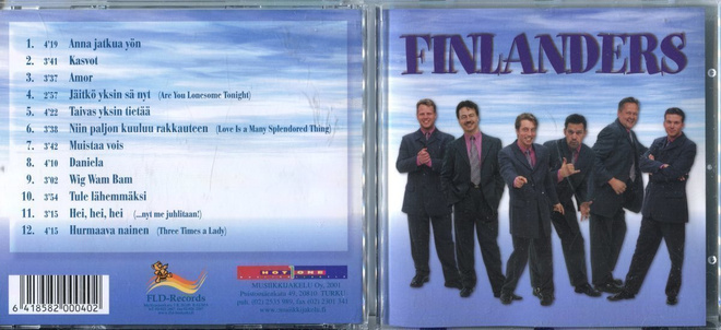 FINLANDERS . CD-LEVY . ANNA JATKUA YÖN