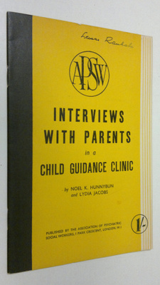 Noel K. Hunnybun : Interviews with parents in a child gui...