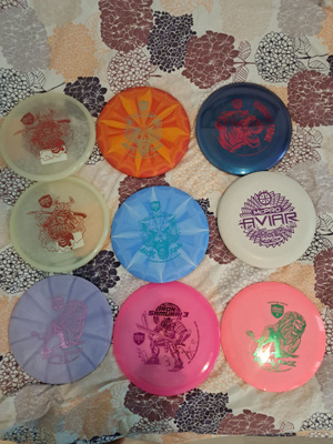 Frisbeegolf kiekot 9 kpl innova,discmania