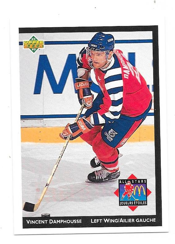 92-93 McDonalds UD All-Stars #McD4 Vincent Damphousse MTL